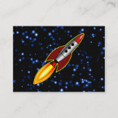 Retro Rocket Visitekaartje (Achterkant)