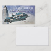 Retro Rocketeer-Visitekaartjes Visitekaartje (Voorkant / Achterkant)