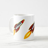 Retro Rockets - II Koffiemok (Voorkant links)