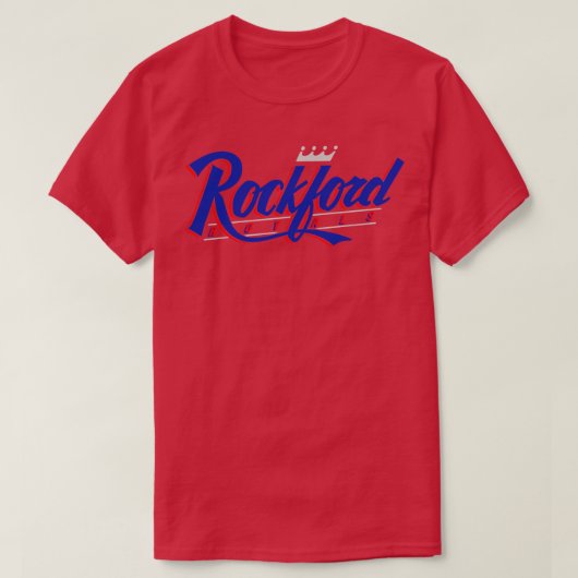 Retro Rockford Royals Baseball 1993 TShirt (Design voorkant)