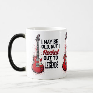 Retro Rockgitaar Klassiek Muziek Nostalgie Design Magische Mok