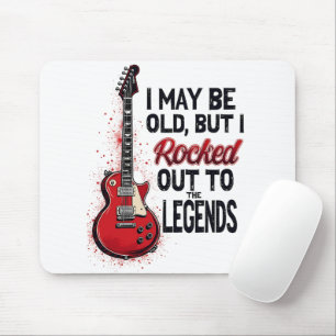 Retro Rockgitaar Klassiek Muziek Nostalgie Design Muismat