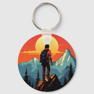 Retro Rockklimmen Cadeau voor Oude Klimmers Sleutelhanger