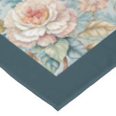 Retro Rococo tafelkleed met sierlijke bloemen (Gekanteld)