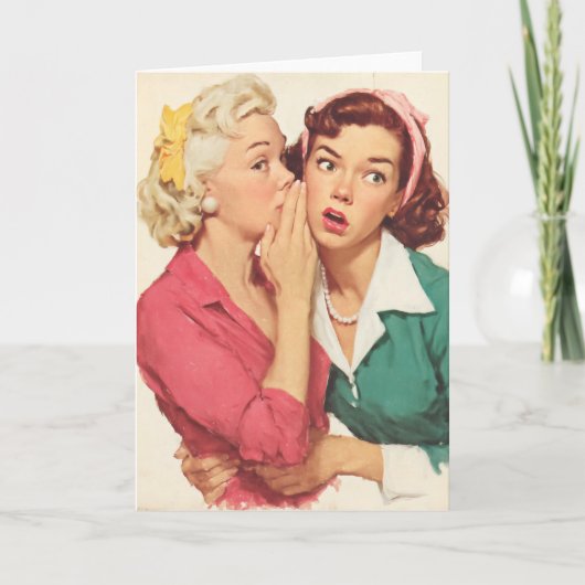 Retro roddels en glamour geheimen kaart (Voorkant)