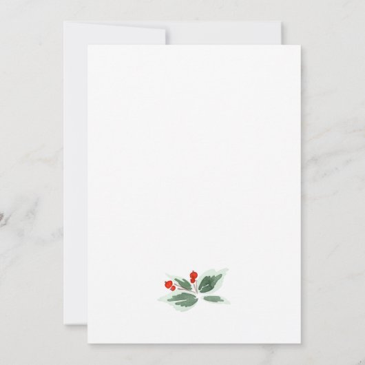 Retro Rode Boerderij Schuur Kerst Open Huis Kaart (Achterkant)