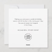 Retro  Rode Boerderij Truck Kerst Bedrijf Feestdagenkaart (Achterkant)