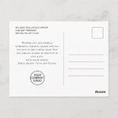 Retro Rode Boerderij Truck Kerstgroet Corporate Briefkaart (Achterkant)