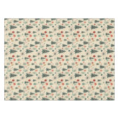 Retro rode en groene kerstvakantie tafelkleed (Voorkant (Horizontaal))