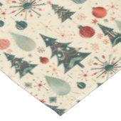 Retro rode en groene kerstvakantie tafelkleed (Gekanteld)