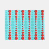 Retro Rode en Turkooise Mat van de Deur van het (Voorkant)