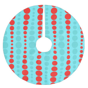 Retro Rode en Turkooise Rok van de Kerstboom van