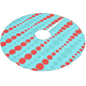 Retro Rode en Turkooise Rok van de Kerstboom van Kerstboom Rok (Gekanteld)