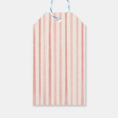 Retro Rode Hand Getekende Pret Kerstboom Vintage Cadeaulabel (Achterkant)