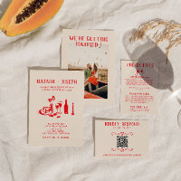 Retro rode hand getrokken krabbel eigenzinnige bru