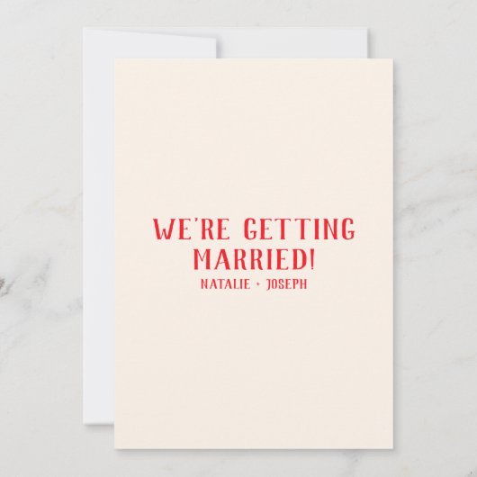 Retro rode hand getrokken krabbel eigenzinnige chi kaart (Achterkant)