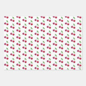 Retro rode kersenverpakking Schattigee vintage ker Inpakpapier Vel (Voorkant 2)