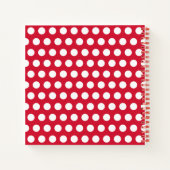 Retro rode keukenreceptenboek cadeau notitieboek (Achterkant)