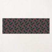 Retro, rode lippenstift yogamat (Voorkant (horizontaal))