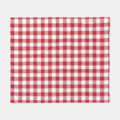 Retro Rode Picnickontrole Boerderijontwerp Fleece Deken (Voorkant (Horizontaal))