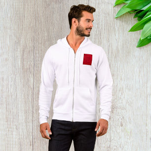 Retro rode printplaat Tech-patroon Hoodie