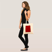 Retro Rode Printplaat Tech Patroon Tote Bag