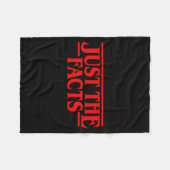 Retro Rode Quote Gewoon Feiten Grappig Basis Eenvo Fleece Deken (Voorkant (Horizontaal))