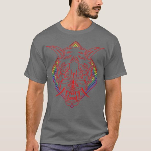 Retro Rode Shinigami T-shirt (Voorkant)