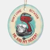  retro-rode standaard mixer bakbankkoek keramisch ornament (Links)