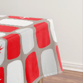 Retro rode Starbursts Tafelkleed (Voorbeeld)