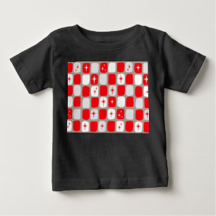 Retro Rode T-shirt van het Baby Starbursts