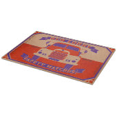 Retro Rode Vrachtwagen Matchbox glas Snijplank (Hoek)