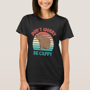 Retro Rodent Capybara kan niet bang zijn om Capy 3 T-shirt