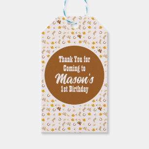 Retro Rodeo Cowgirl Cowboy Bohemian Birthday Cadeaulabel