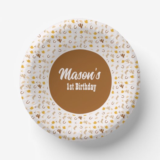 Retro Rodeo Cowgirl Cowboy Boho Birthday Papieren Kommen (Voorkant)