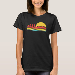 Retro Roeien Evolutie Roeiboot Peddelen Canoën K T-shirt