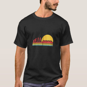 Retro Roeien Evolutie Roeiboot Peddelen Canoën K T-shirt