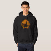 Retro roeiploeg boot cadeau I roeier roeiteam 3 Hoodie (Voorkant volledig)