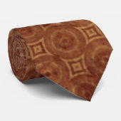 retro-roestcirkelpatroon stropdas (Opgerold)