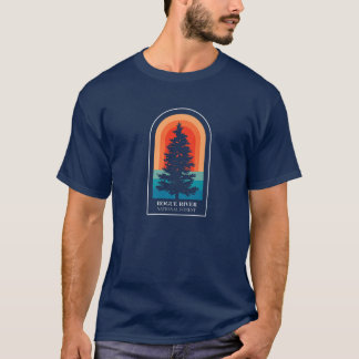 Retro Rogue National Forest Oregon Hiking T-shirt