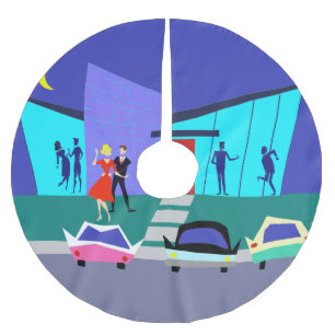 Retro Rok van de Kerstboom van de Partij van de