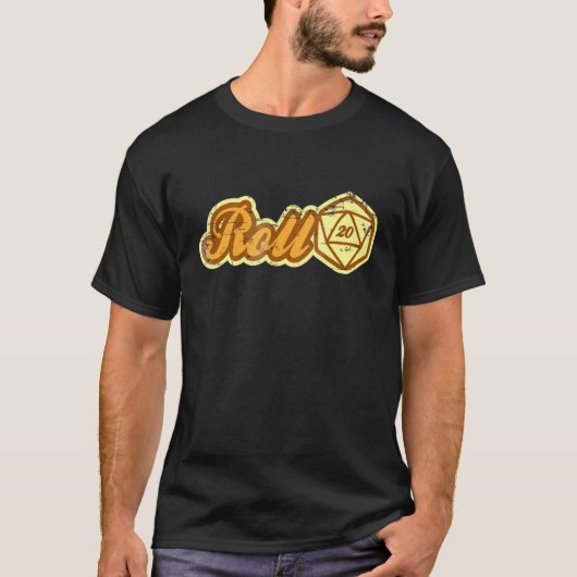 Retro Roll 20 Rpg Gamer T-shirt (Voorkant)