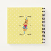 Retro rollende pin vrouw kookboek recept notitiebo notitieboek (Achterkant)