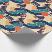 Retro Roller Disco Cadeaupapier (Hoek)