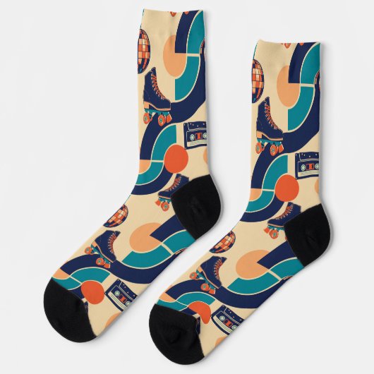Retro Roller Disco Sokken (Links)