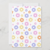 Retro Roller Disco Verjaardagsfeest Kaart (Achterkant)