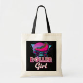 Retro  Roller Girl Roller Skating Lovers Tote Bag (Voorkant)