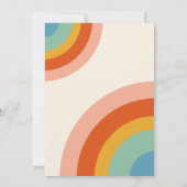 Retro Roller Schaats Birthday Party Invitation Kaart (Achterkant)