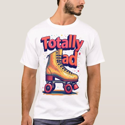 Retro Roller Schaats Grafisch T-shirt (Voorkant)