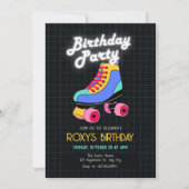 Retro roller schaats kaart (Voorkant)